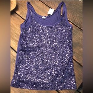 NWT JCrew sequined tank
